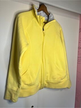 Tuff Athletics Yellow Full-Zip Fleece Jacket